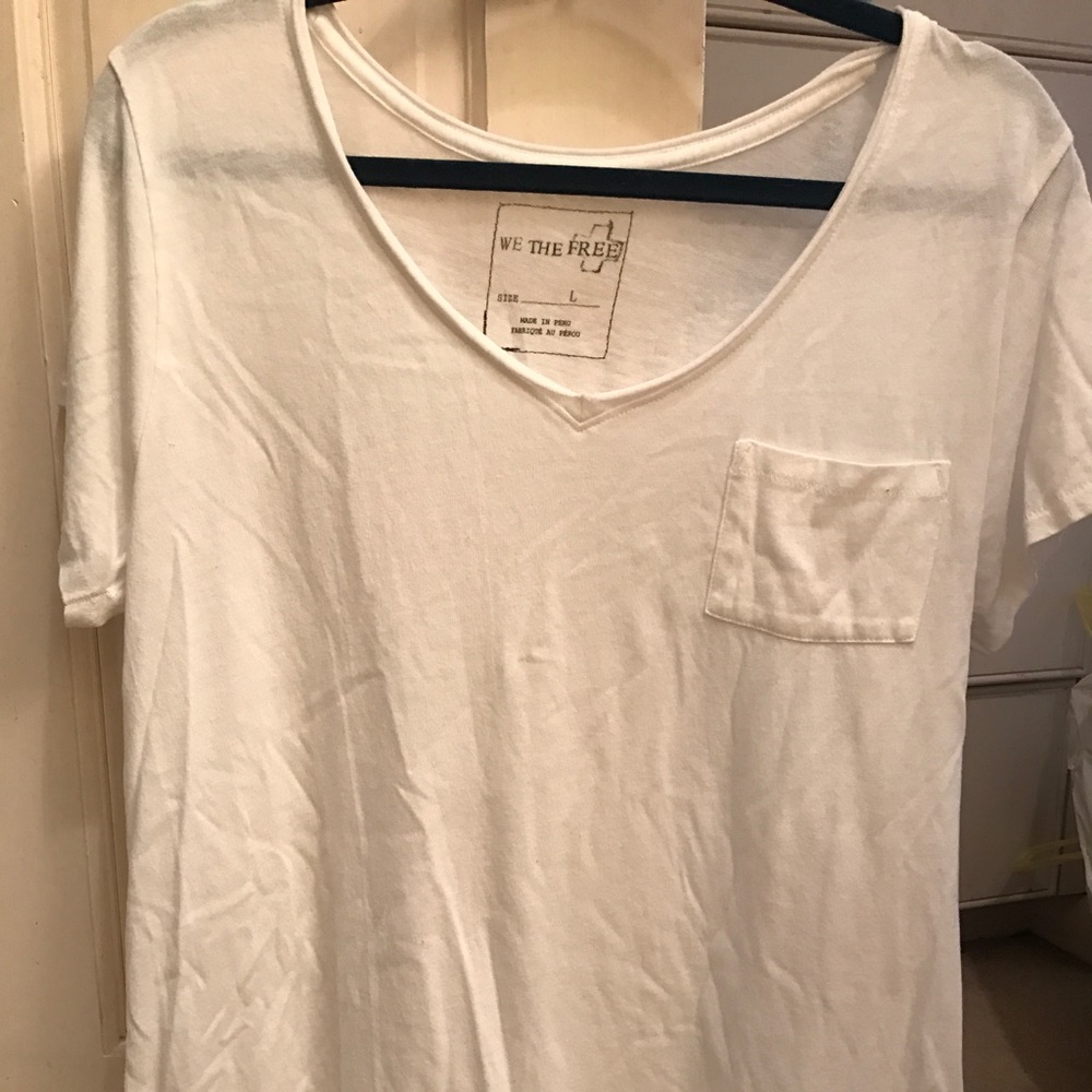Free People White T-Shirt!